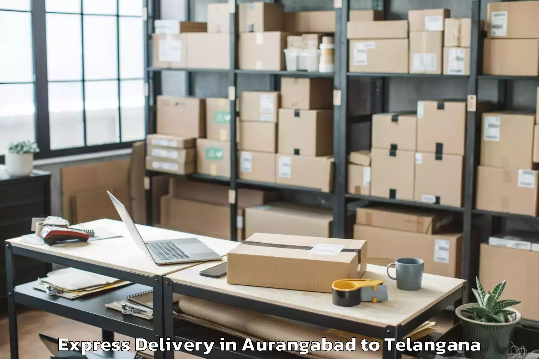 Leading Aurangabad to Bhupalpally Express Delivery Provider